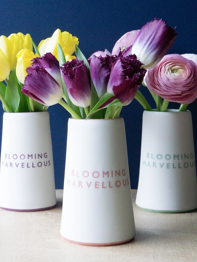 'Blooming Marvellous' Pink Flower Pot