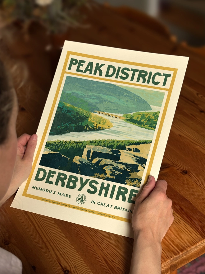 Vintage Visit Peak District Print