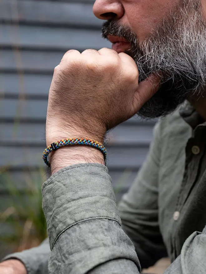rainbow chunky bracelet