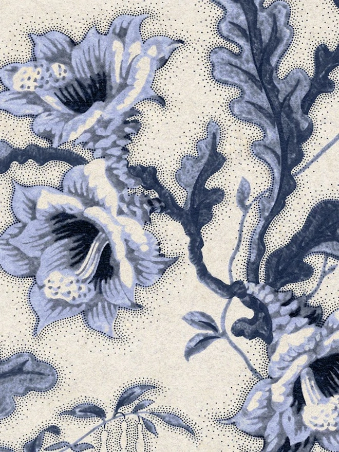 Secret Garden Serene Blue Wallpaper
