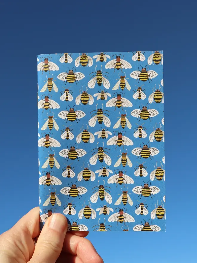 illustrated bees notebook