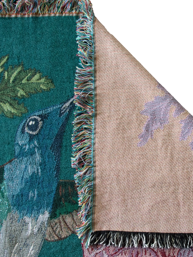 Joy Hummingbird Woven Blanket 