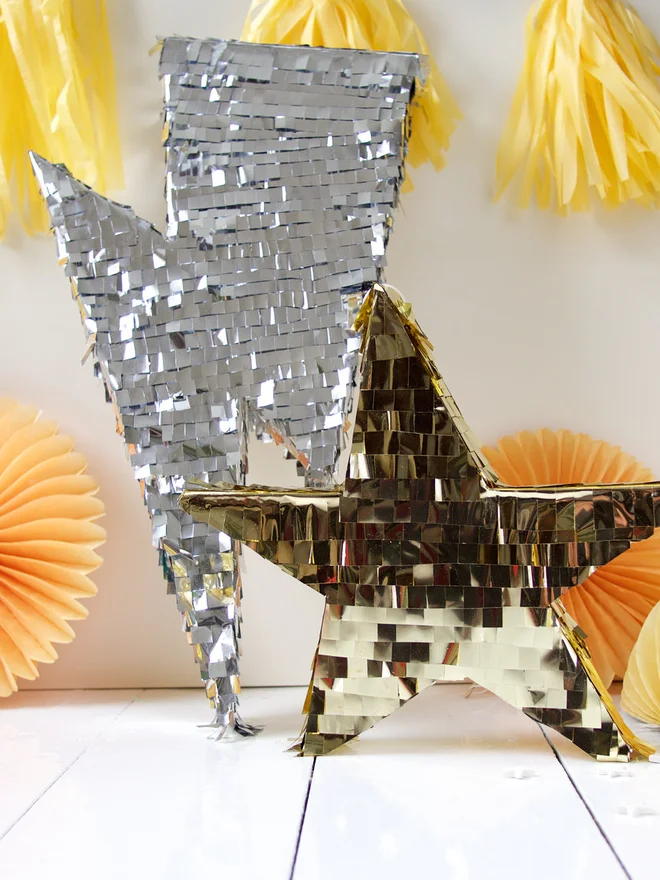 Lightening bolt pinata
