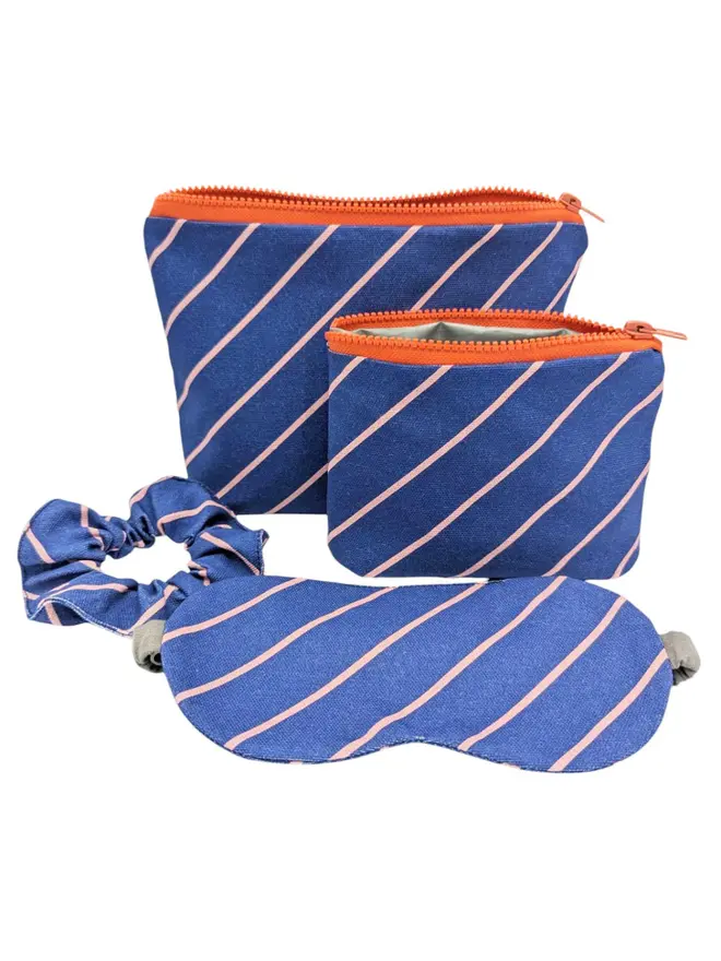 Cotton Travel Sleep Collection (Set Of 4), a collection of 4 cotton travel sleep items sitting on a plain white surface. 