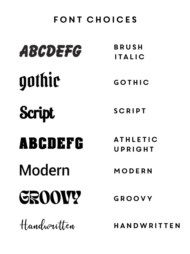 Wool Beret Font Choices