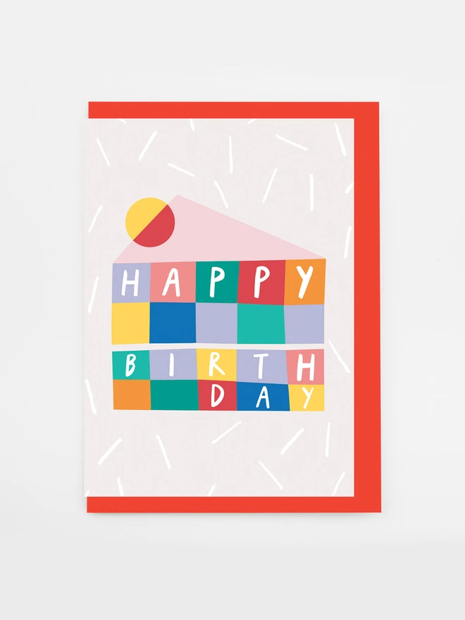 slice of cake birthday card