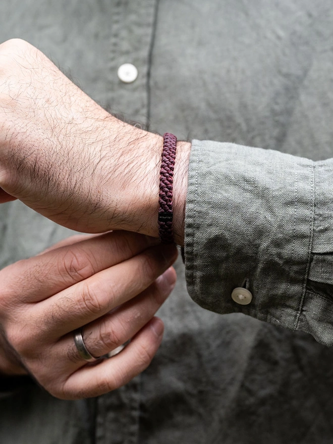 red cord bracelet for men