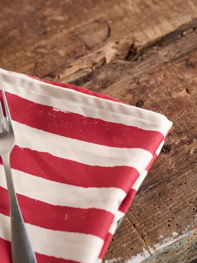 Christmas Red Stripe Napkins