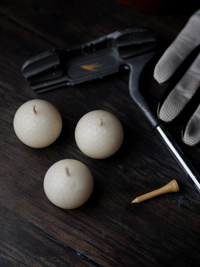 Golf Ball Trio Candles