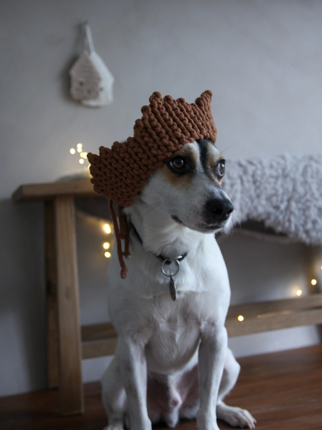 cinnamon cotton crown crocheted