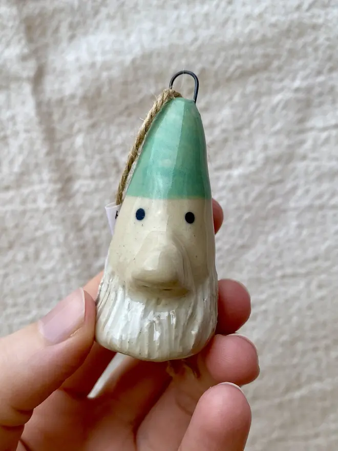 green gnome decoration
