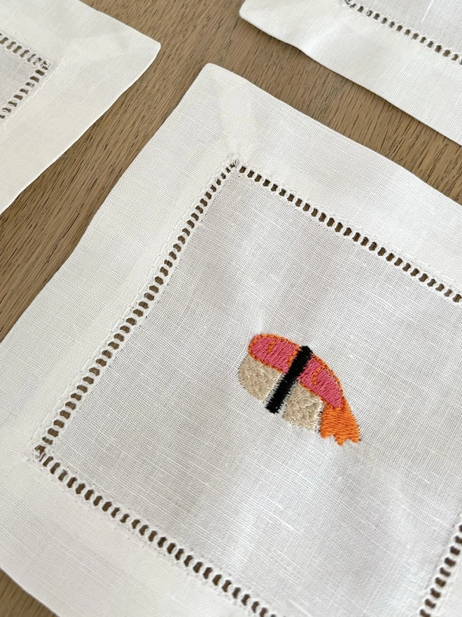 Sushi Cocktail Napkins (Set Of 4)