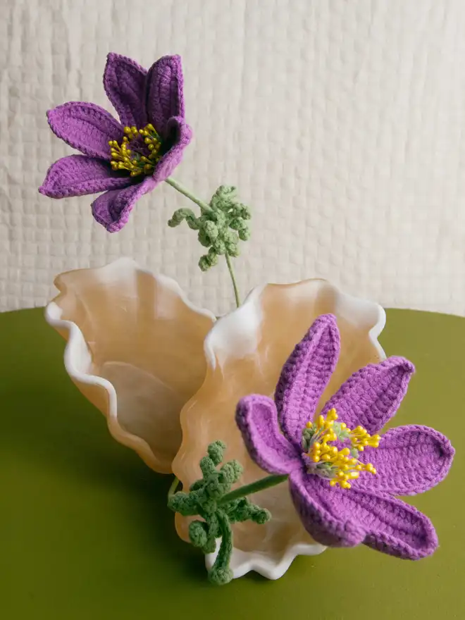 The Way to You Crochet Flower Pasqueflower