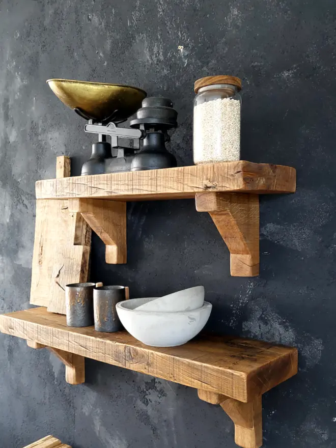 Rustic Oak Shelf