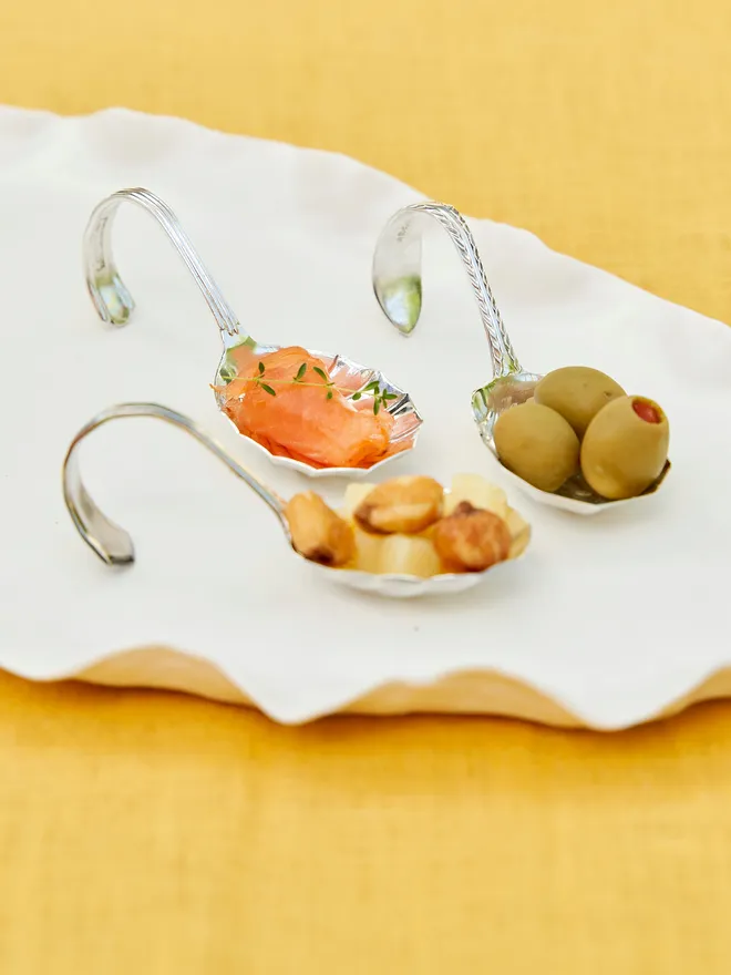 Personalised Handstamped Vintage Canape Spoon