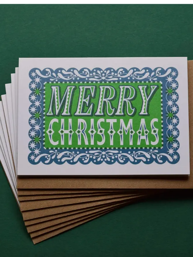 Merry Christmas pack of 10 cards