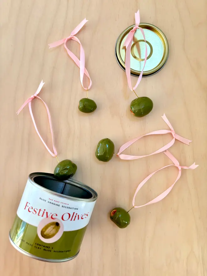 Decorative festive olives