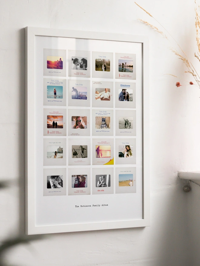 Personalised Slide Photo Album - Retro, Vintage, Print