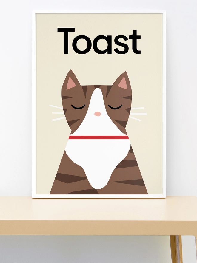 Personalised Patched Cat Picture