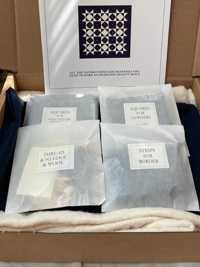 Midnight Quilt Kit, box. 