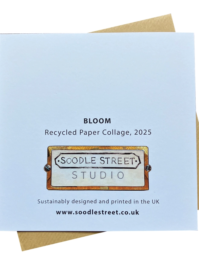 Bouquet Bloom Card Reverse