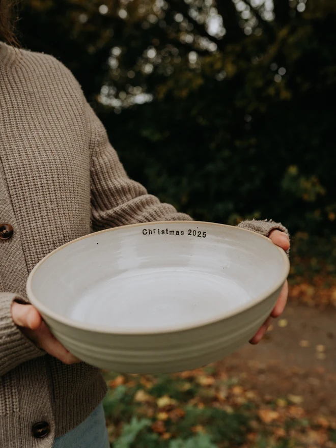 personalised white platter