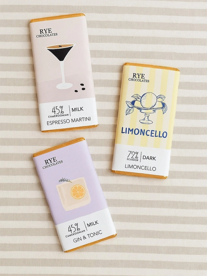 Boozy chocolate bar bundle