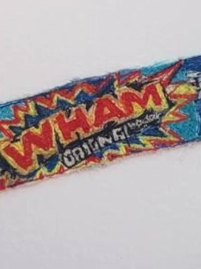 Barratt's Wham Bar Sweet Embroidery Wall Art