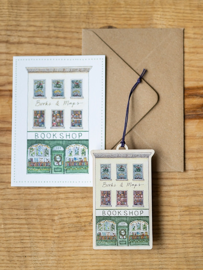 bookshop decoration and card