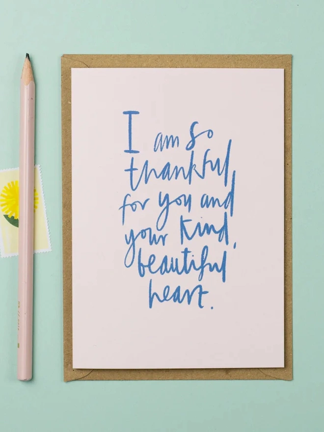 'I Am So Thankful' Greeting Card