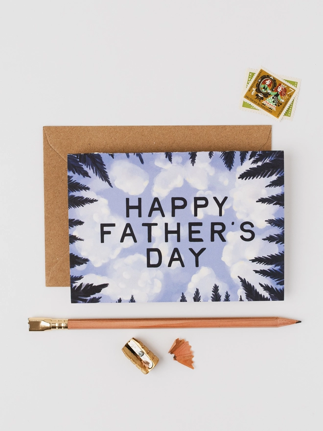 'Happy Father's Day' Sky Card with envelope