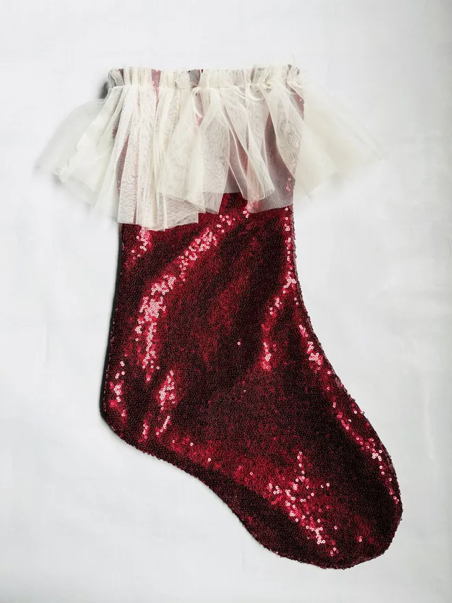  Christmas stocking sequin stocking ruffle stocking tulle stocking magical Christmas sparkle Christmas colourful colourful stockings