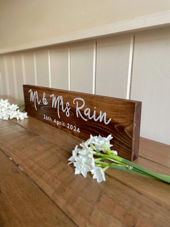 wedding top table sign