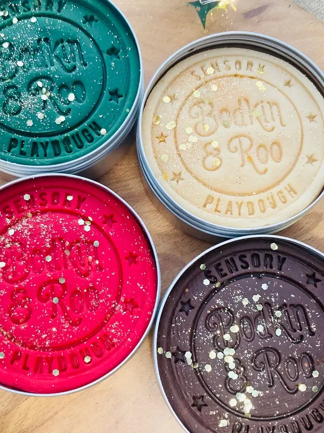 Christmas Sensory Playdough Collection (Pack Of 4)