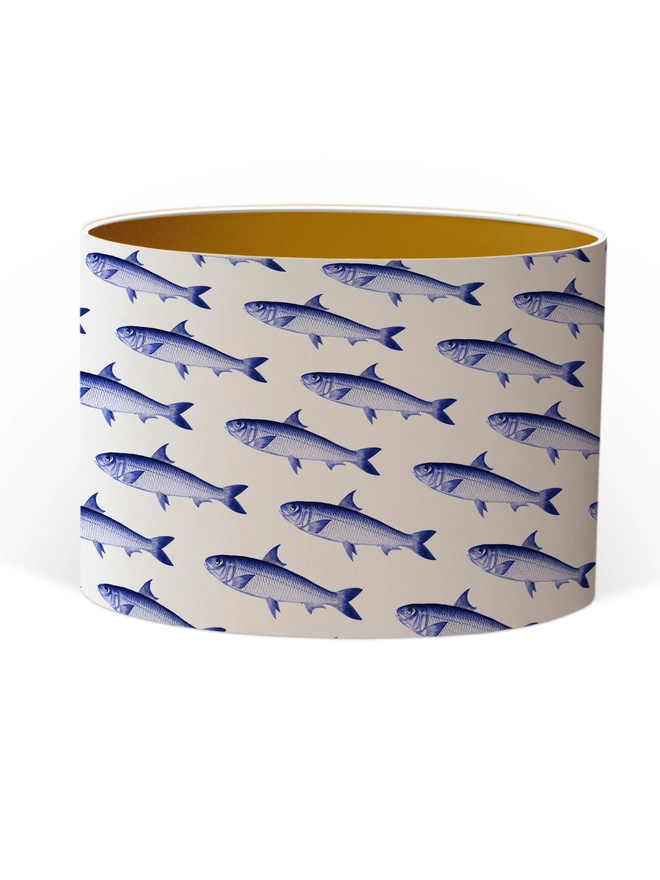 Red Herring and sardine  lampshade by Mountain & Molehill
