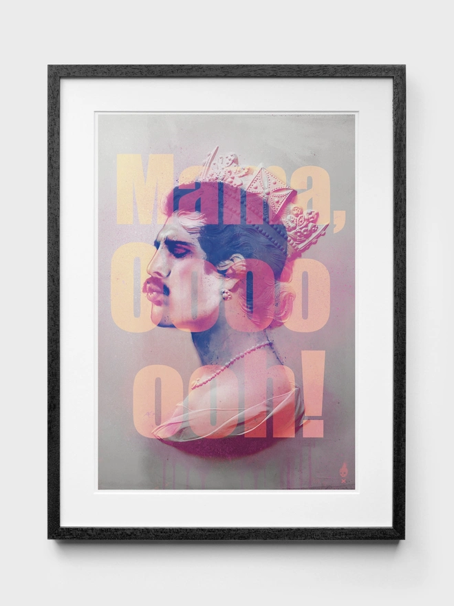 Freddie Mercury Mama Oooh Art Print