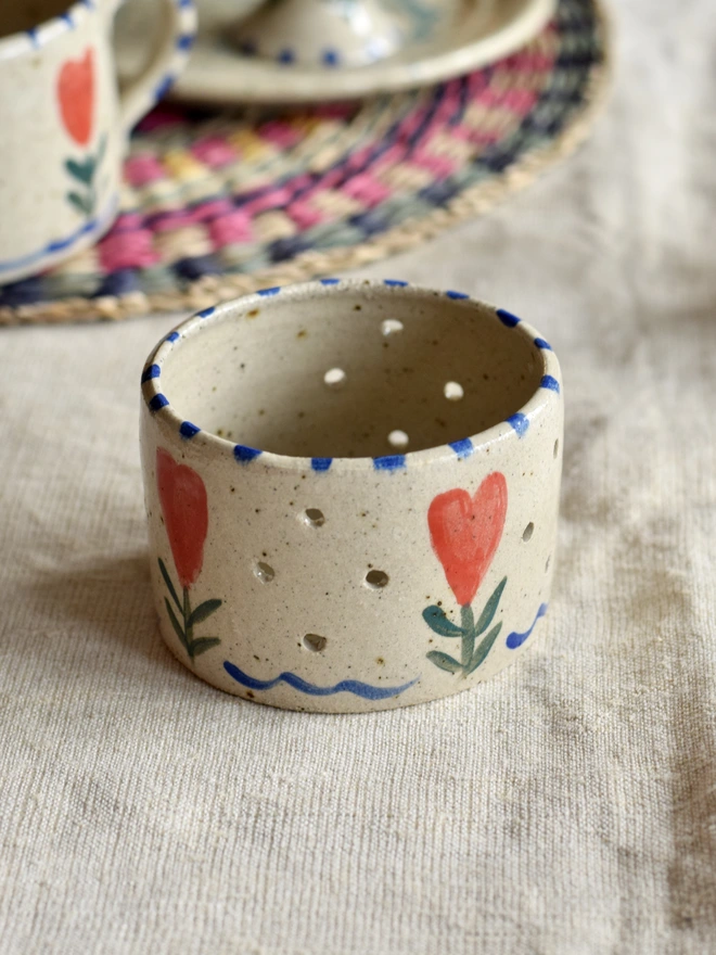 handmade ceramic tealight holder