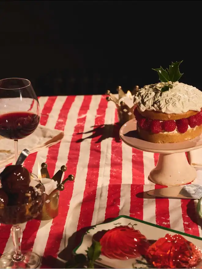 Christmas Stripe Table Runner