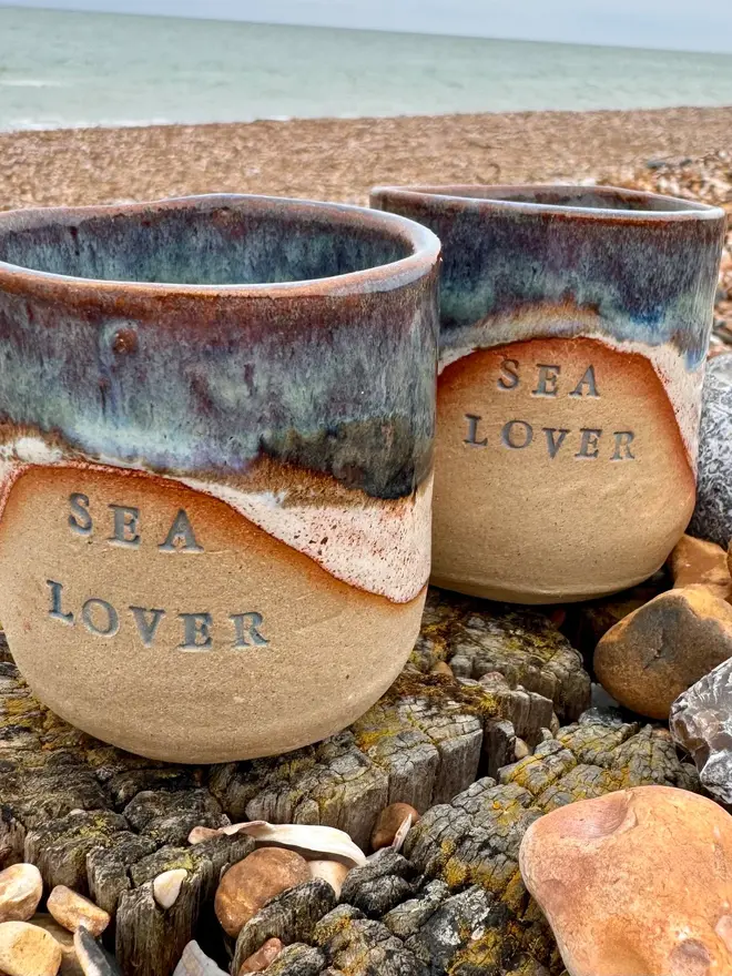 Coastal Style Ceramic Cup