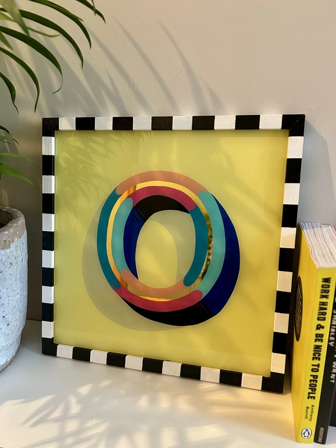 Gold leaf initial O Yellow