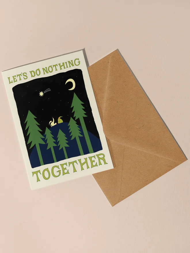 'Let's Do Nothing Together' Love Card