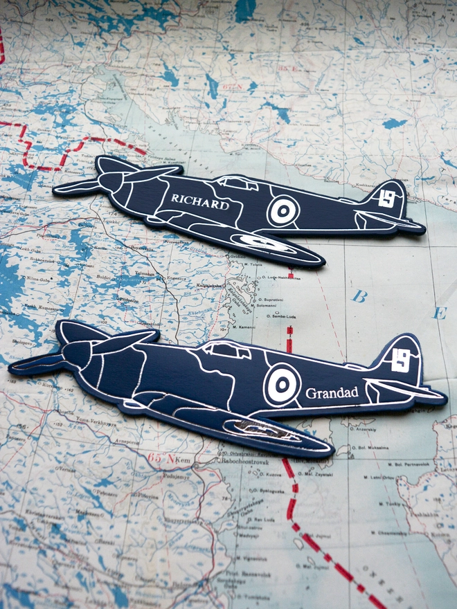 blue leather spitfire bookmark by natthakur