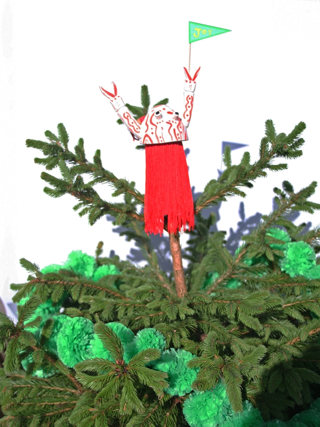 Christmas lobster tree topper decoration