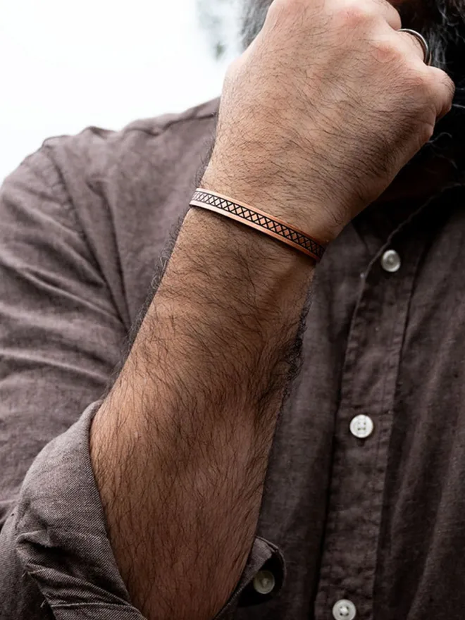 copper cuff for men