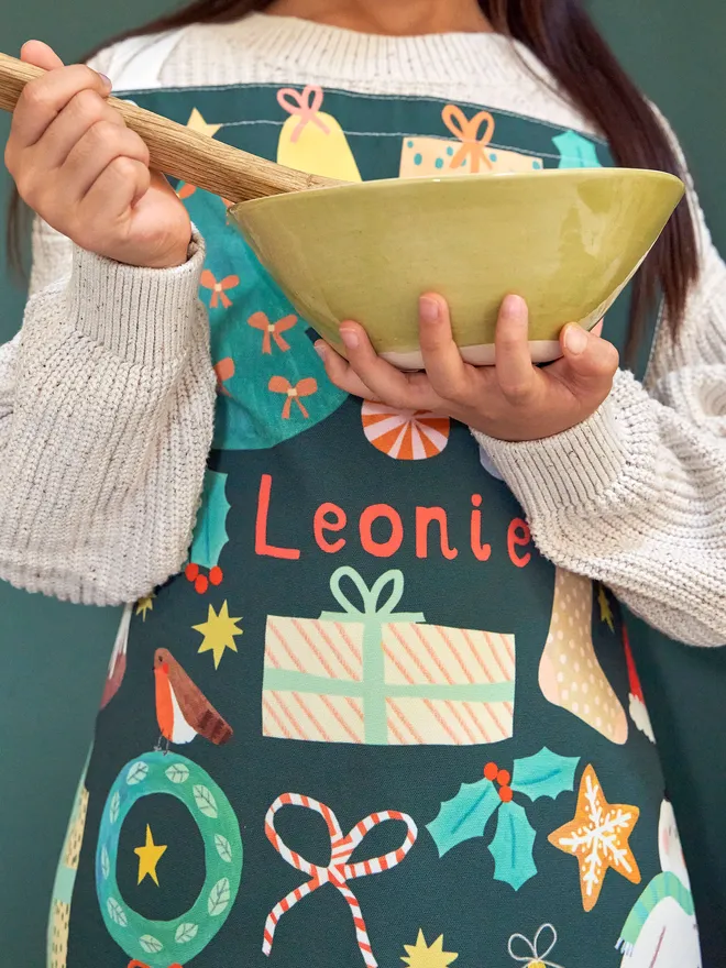 Personalised Christmas apron