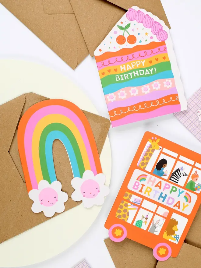 Rainbow Blossom Greeting Card