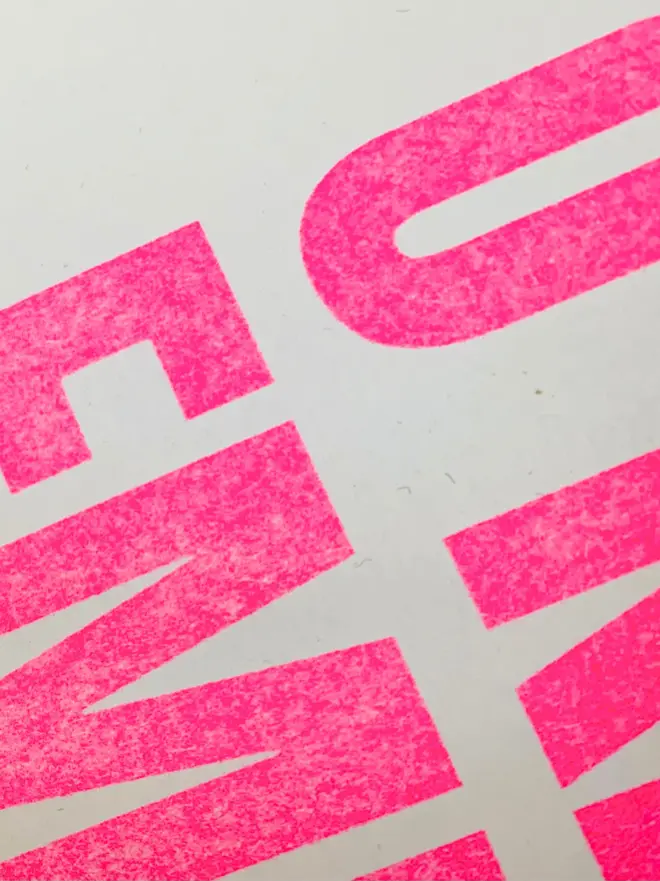 fluro pink riso susan bradley