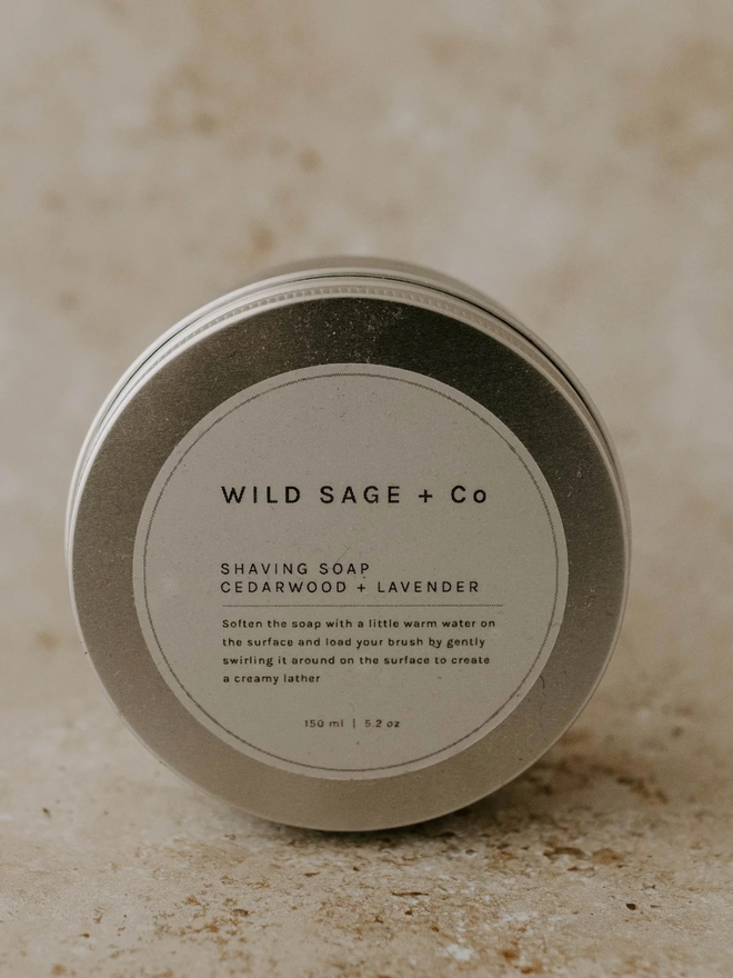 cedarwood lavender shaving soap