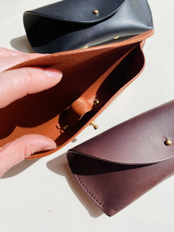 leather sunglasses case