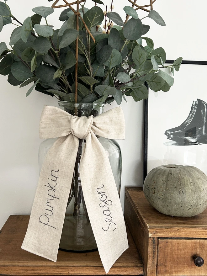 pumpkin season halloween bow decoration